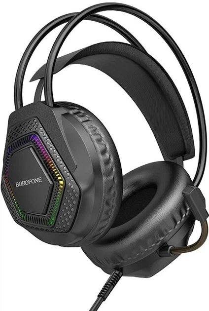 Наушники игровые BOROFONE BO105 Thunder gaming headphones Black - Фото 1 Наушники игровые BOROFONE BO105 Thunder gaming headphones Black - изображение 1