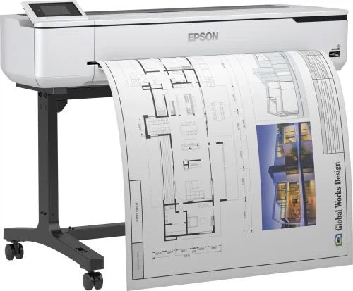 Принтер струйный цветной A0 Epson SureColor SC-T5100 36", White (C11CF12301A0) - Фото 3 Принтер струйный цветной A0 Epson SureColor SC-T5100 36", White (C11CF12301A0) - изображение 3