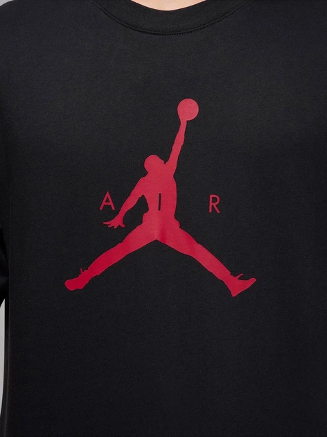 Футболка бавовняна довга чоловіча Jordan M J Jumpman Ss Hbr Tee IM9801-011 2XL Чорна (198730665917) - зображення 5