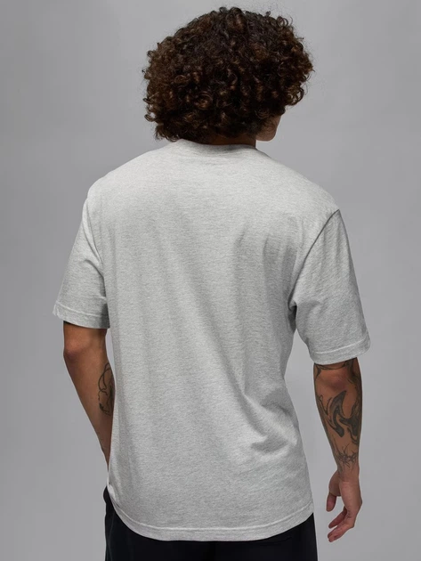 Футболка бавовняна довга чоловіча Jordan M J Jumpman Ss Hbr Tee IM9801-052 S Сіра (198730656205) - зображення 2
