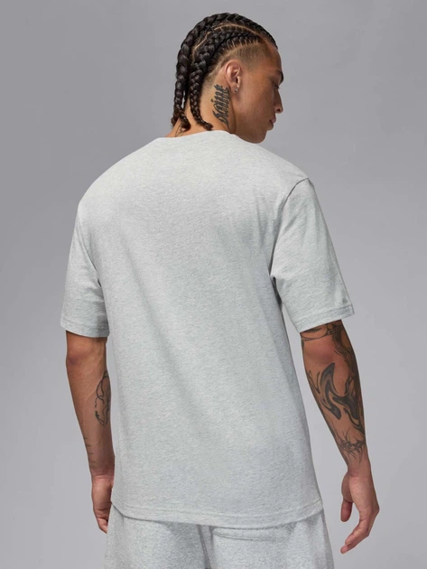 Футболка бавовняна довга чоловіча Jordan M J Jumpman Ss Lbr Tee IM9803-052 L Сіра (198730664743) - зображення 2