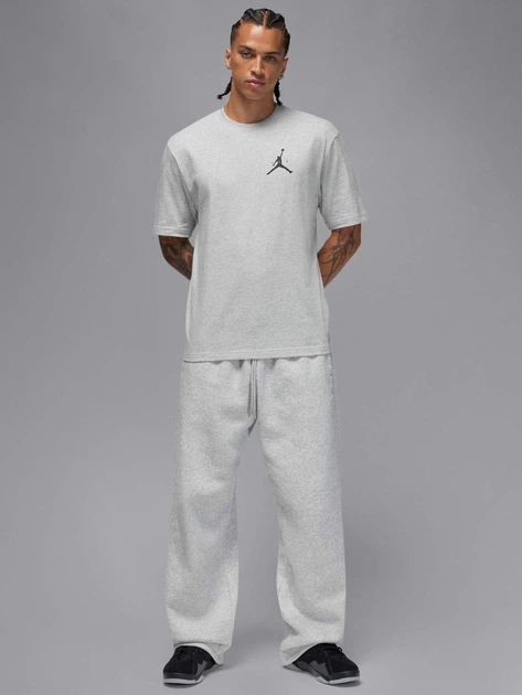 Футболка бавовняна довга чоловіча Jordan M J Jumpman Ss Lbr Tee IM9803-052 2XL Сіра (198730651460) - зображення 3