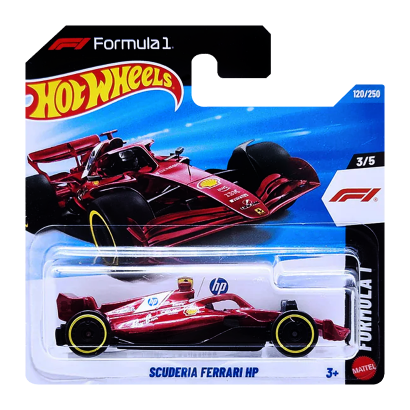 Машинка Базова Hot Wheels Scuderia Ferrari HP 1:64 JJJ78 Red - Фото 1 Машинка Базова Hot Wheels Scuderia Ferrari HP 1:64 JJJ78 Red - зображення 1