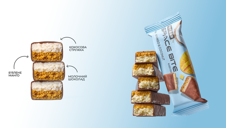 Упаковка Space Bite 10 Протеїнових Батончиків з Горіхами Nut Bar 400g - зображення 5