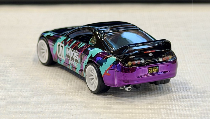 Машинка Premium Hot Wheels 1997 Toyota Supra HKS Red Line Club RLC 1:64 JCP18 Black - зображення 3