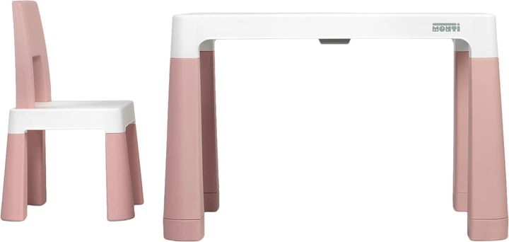 Zestaw mebli dla dzieci Caretero Toyz Monti Pink stół i dwa krzesła (5908310393285) - obraz 3