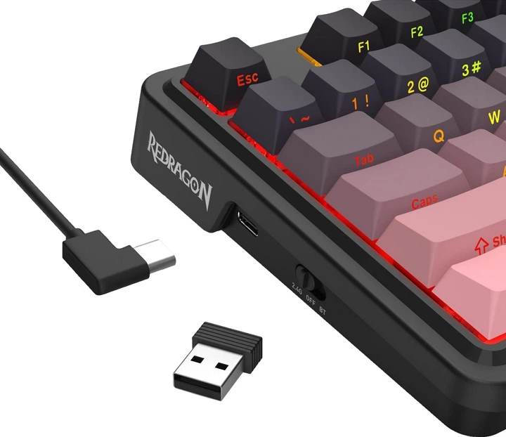 Klawiatura bezprzewodowa Redragon K728SP-RGB-PRO Antonium Pro Czarna (6950376728326) - obraz 3