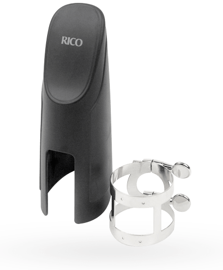 Лигатура + колпачок для баритон саксофона Rico by D'Addario Ligature & Cap for Baritone Saxophone - Фото 1 Лигатура + колпачок для баритон саксофона Rico by D'Addario Ligature & Cap for Baritone Saxophone - изображение 1