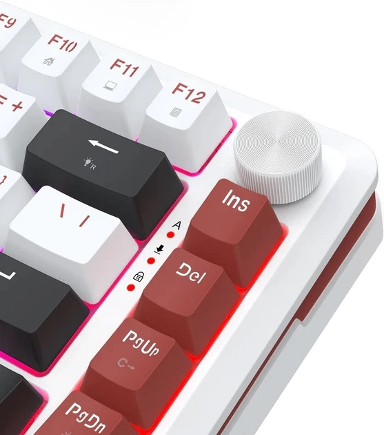 Klawiatura przewodowa Redragon K721WRB-RGB-M Stormhunter Biała (6950376733009) - obraz 4