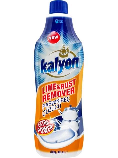 Засіб для видалення іржі та известкового нальоту Kalyon Lime & Rust Remover 900 мл - Фото 1 Засіб для видалення іржі та известкового нальоту Kalyon Lime & Rust Remover 900 мл - зображення 1