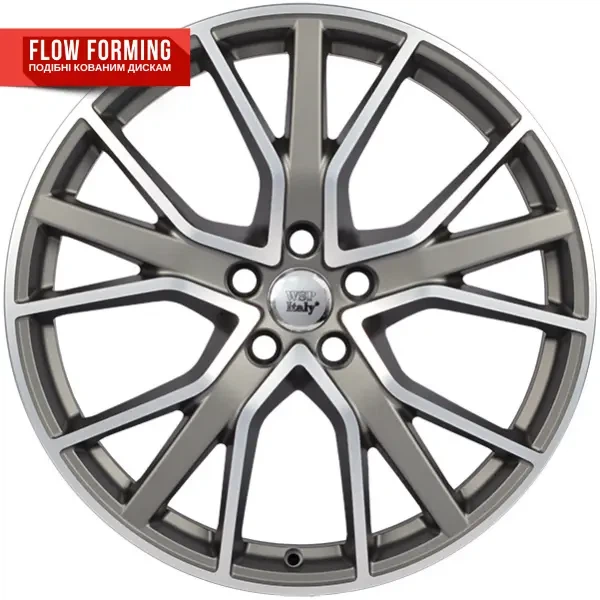 WSP Italy AUDI W571 ALICUDI R20 W8,5 PCD5X112 ET43 DIA66,6 MATT GUN METAL POLISHED - Фото 1 WSP Italy AUDI W571 ALICUDI R20 W8,5 PCD5X112 ET43 DIA66,6 MATT GUN METAL POLISHED - зображення 1