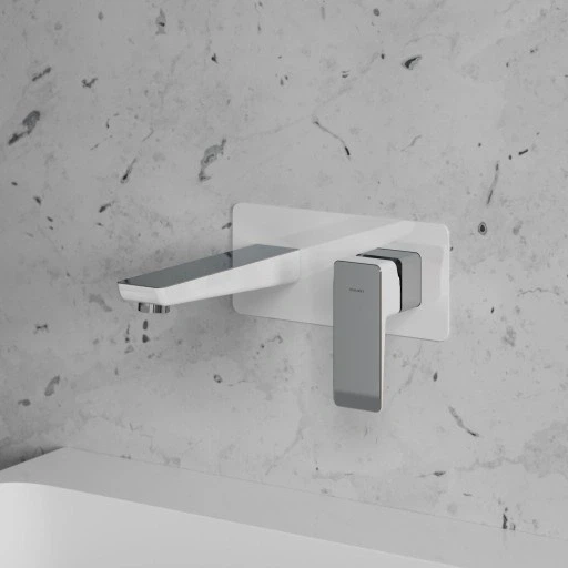 Змішувач для умивальника Omnires Parma chrome /white(PM7415CRB) (00139918) - зображення 3