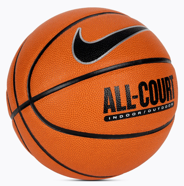 Мяч баскетбол №5 NIKE EVERYDAY ALL COURT 8P DEFLATED оранжевый - Фото 2 Мяч баскетбол №5 NIKE EVERYDAY ALL COURT 8P DEFLATED оранжевый - изображение 2