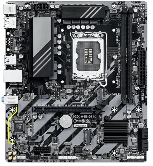 Płyta główna Gigabyte B860M E (s1851, Intel B860, PCI-Ex16) - obraz 2