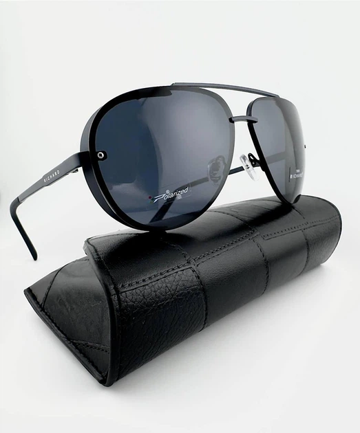Солнцезащитные Очки Авиаторы THOM RICHARD TR9031 Col.35-P8 Polarized, Черные в Темно-Синей Оправе - изображение 8