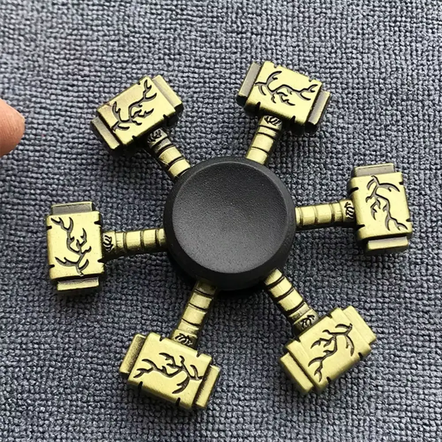 Спинер молот Тора виде молота в стиле Викингов антистресс Fidget Spinner Высокоскоростной - Фото 1 Спинер молот Тора виде молота в стиле Викингов антистресс Fidget Spinner Высокоскоростной - изображение 1