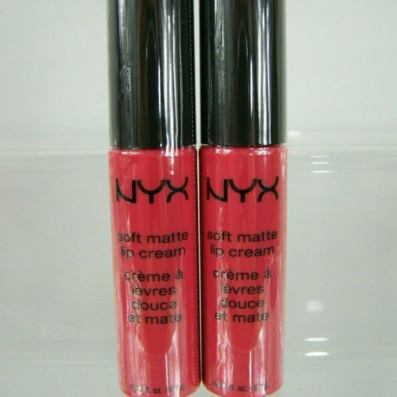Рідка помада з матовим фінішем Nyx Soft Matte Lip Ibiza SMLC17 рожевий корал 8 мл - зображення 4