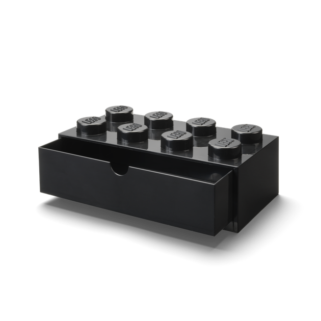 Pojemnik LEGO Klocek z szufladą 8 Czarny (5711938032036) - obraz 2
