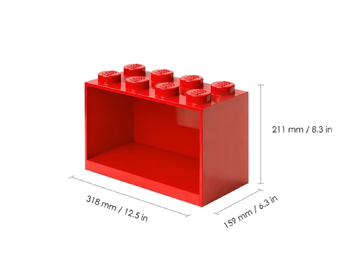 Набір полиць LEGO Червоний (41171730) (5711938034184) - зображення 2
