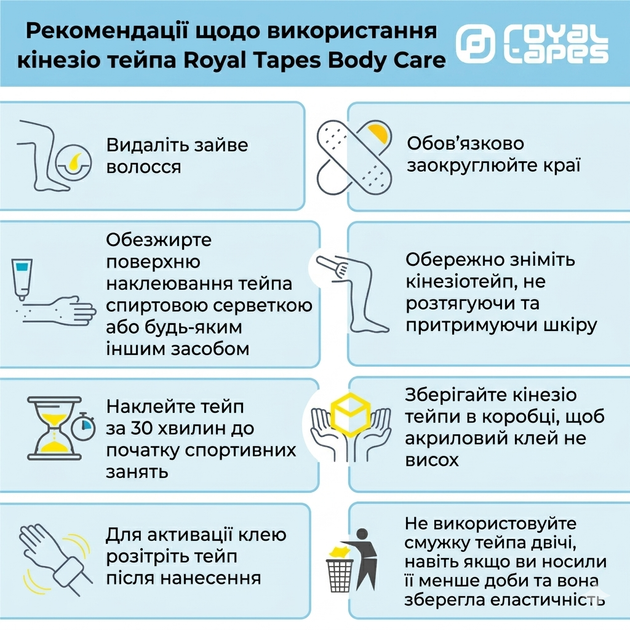 Перфорированный кинезио тейп для тела Royal Tapes Punch Body Care, черный - изображение 3