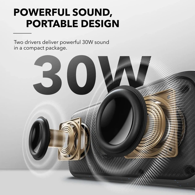 Портативна колонка Anker Soundcore Motion 300, Black, 30W, Hi-Res, LDAC, IPX7, Bluetooth 5.3, 13H - зображення 3