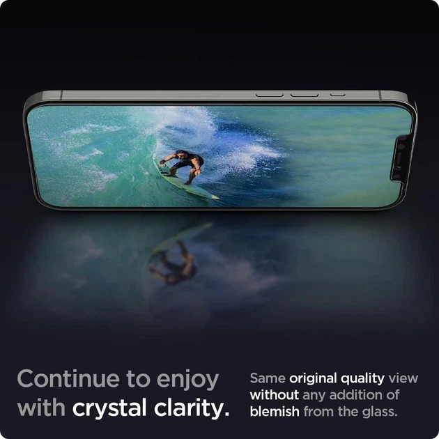 Защитное стекло Spigen для iPhone 12 | 12 Pro Glas.tR EZ Fit (2 Pack) (AGL01801) - изображение 7