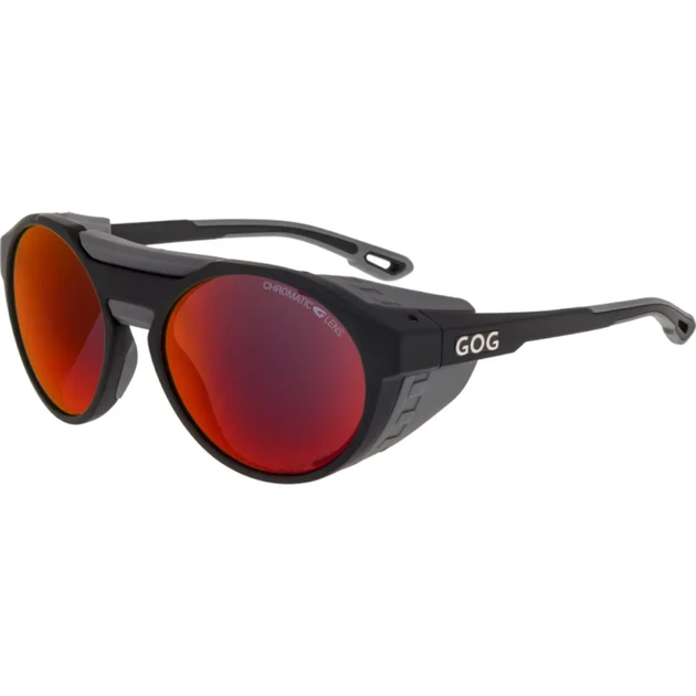 Окуляри GOG Manaslu Photochromic Cat.2-4 matt black/grey/reflex red чорні/червоні - Фото 1 Окуляри GOG Manaslu Photochromic Cat.2-4 matt black/grey/reflex red чорні/червоні - изображение 1