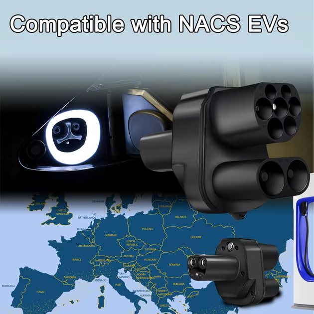 Перехідник з CCS2 на Tesla 500кВт Guwieyg (DC) - зображення 3