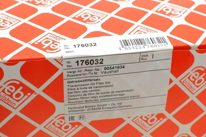 Фільтр АКПП Opel Astra F/G/Vectra A/B 91-05 (з прокладкою) FEBI BILSTEIN 176032 - изображение 6