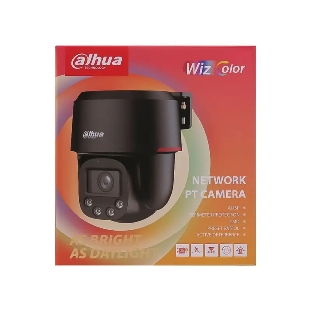 Поворотна WizColor IP відеокамера Dahua DH-SD2C400NA-B-PV-PRO-BE, 4Мп - Фото 7 Поворотна WizColor IP відеокамера Dahua DH-SD2C400NA-B-PV-PRO-BE, 4Мп - зображення 7
