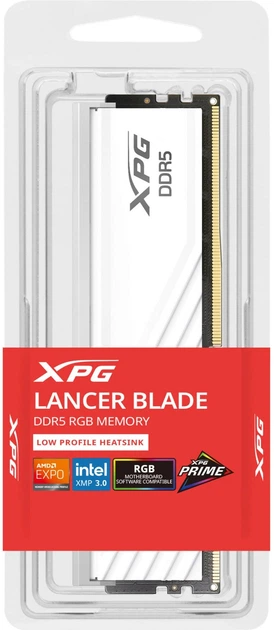 Оперативна пам'ять ADATA DDR5-6000 16384MB PC5-48000 XPG Lancer Blade RGB White (AX5U6000C3616G-SLABRWH) - зображення 2