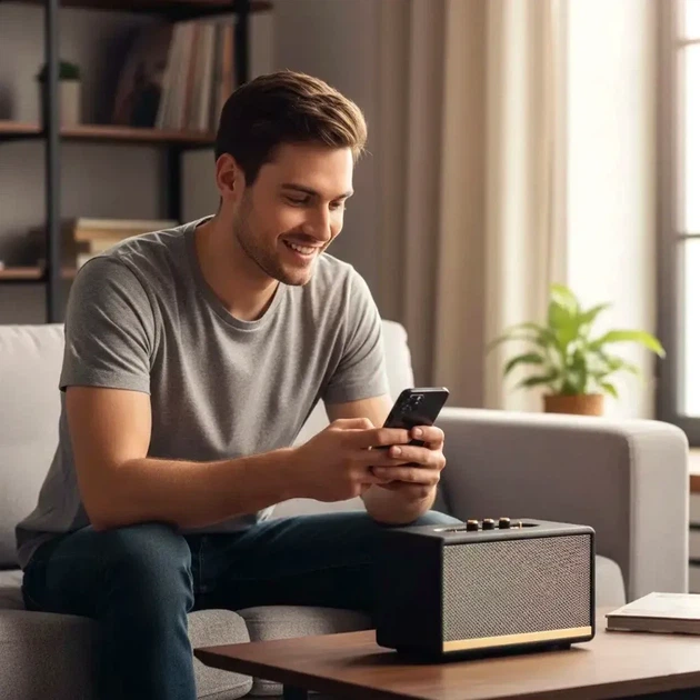 Аккумуляторный минидинамик Bluetooth 10 Вт 27х15х16 см USB Type-C черный M18II для музыки на природе - Фото 3 Аккумуляторный минидинамик Bluetooth 10 Вт 27х15х16 см USB Type-C черный M18II для музыки на природе - изображение 3