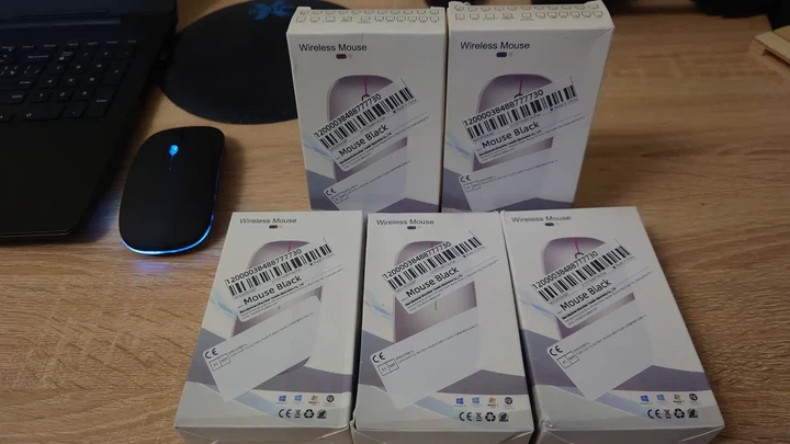 Бездротова акумуляторна RGB мишка беспроводная Black, Bluetooth 5.1 WiFi 2.4 DPI 800/1200/1600, перезаряджається - зображення 14