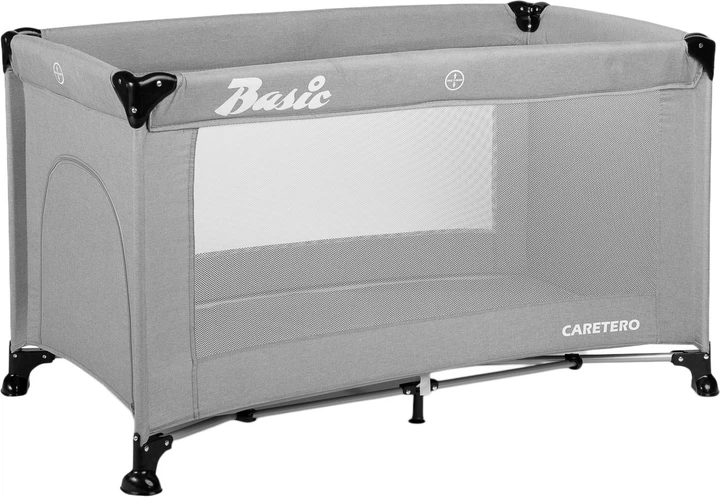 Дорожнє ліжечко Caretero Basic grey 124x65x74 см (5902021526963) - зображення 2