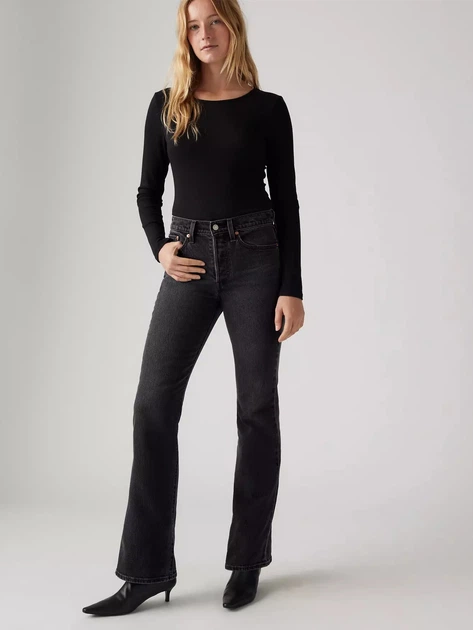 Джинси кльош жіночі Levi`s Wedgie Bootcut A8710-0010 W30L34 Графітові (5401157250532) - зображення 3