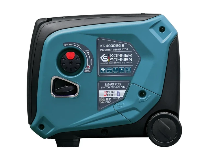 Інверторний комбінований генератор (газ-бензин) Konner&Sohnen KS 4000iEG S - зображення 4