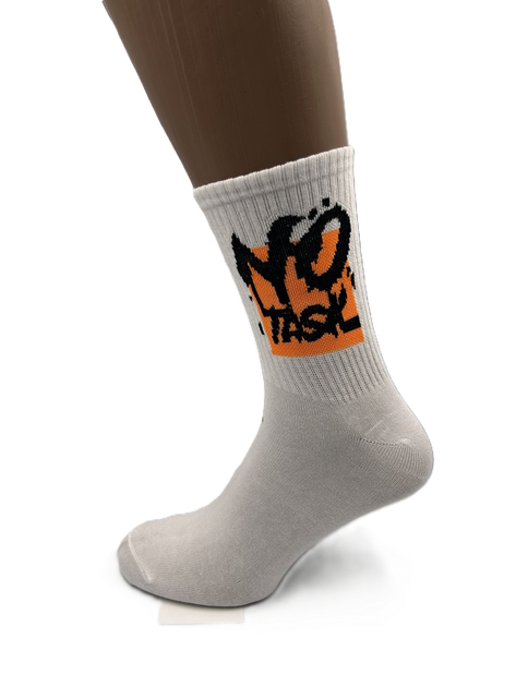 Набір високих бавовняних шкарпеток з написами COOL SOCKS Street Words Cotton High Collection (9 пар) білий з кольоровими написами та принтами розмір 38–42 - изображение 3