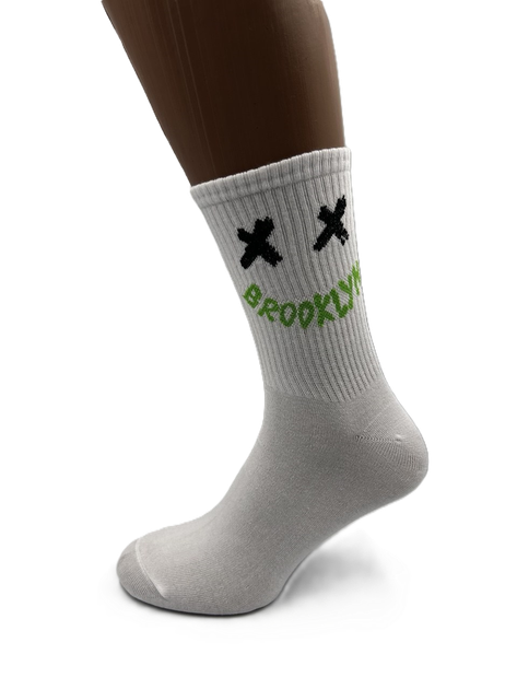 Набір високих бавовняних шкарпеток з написами COOL SOCKS Street Words Cotton High Collection (9 пар) білий з кольоровими написами та принтами розмір 38–42 - изображение 10
