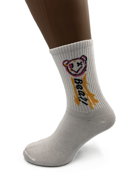 Набір високих бавовняних шкарпеток з написами COOL SOCKS Street Words Cotton High Collection (9 пар) білий з кольоровими написами та принтами розмір 38–42 - изображение 11