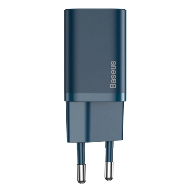 Сетевое зарядное устройство Baseus Super Si Quick Charger 1C 20W EU Blue - изображение 3