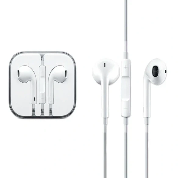 Навушники EarPods 3.5 мм білі з мікрофоном та контролером для прослуховування музики - Фото 2 Навушники EarPods 3.5 мм білі з мікрофоном та контролером для прослуховування музики - зображення 2