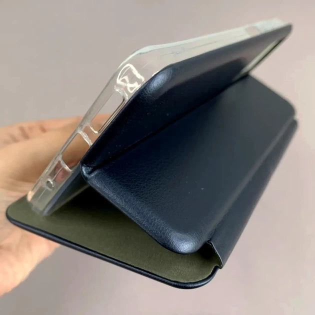 Чохол-книжка Standart для Samsung A16 4G A16 5G полістирол темно-синій із захистом від пошкоджень - зображення 7