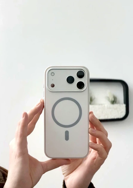 Чохол силіконовий Nofelet Tech MagSafe Case для iPhone 13 Pro захист камери легкий сірий - Фото 3 Чохол силіконовий Nofelet Tech MagSafe Case для iPhone 13 Pro захист камери легкий сірий - зображення 3