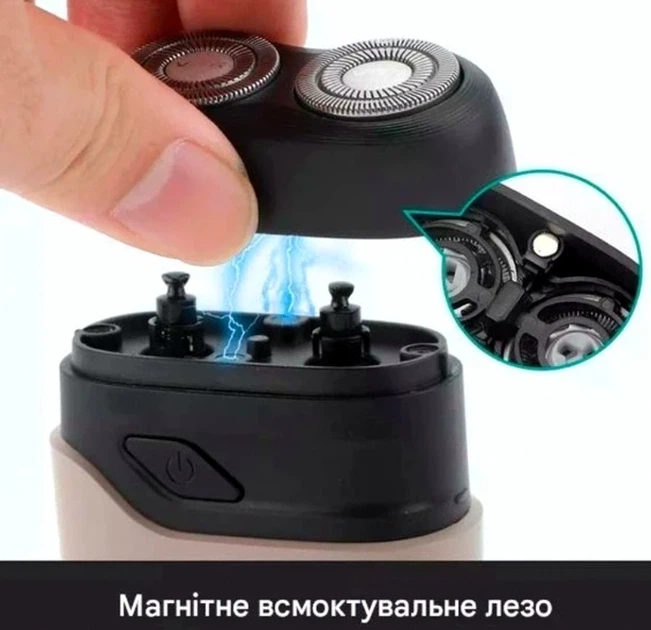 Электробритва VGR V-345 черная с защитой кожи и мощным мотором для комфортного бритья - изображение 5