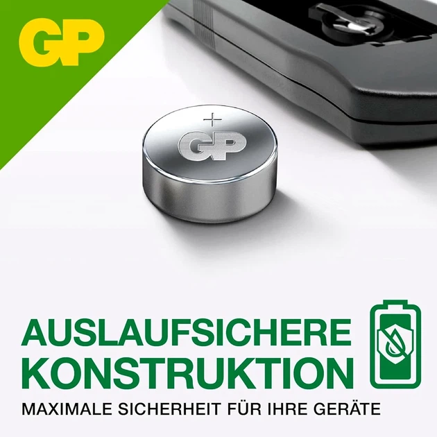 Батарейки GP ALKALINE A76F-U10 1.5V 10 шт щелочные AG13 LR44 для приборов - Фото 5 Батарейки GP ALKALINE A76F-U10 1.5V 10 шт щелочные AG13 LR44 для приборов - изображение 5