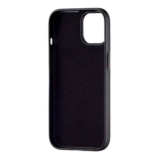 Чохол Leather Case з MagSafe для iPhone 13 Pro Max шкірозамінник захист камери чорний - зображення 5