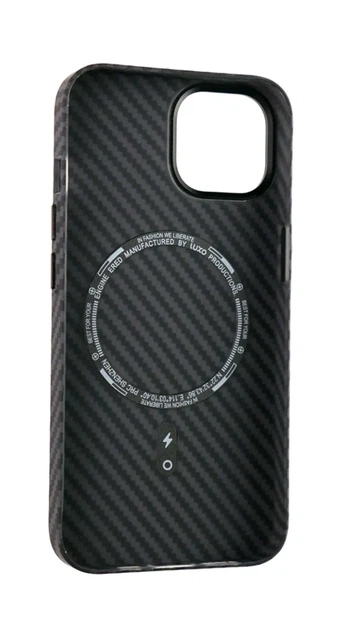 Чохол накладка Luxo Free Air CarBon із MagSafe для iPhone 14 полікарбонатний чорний із захистом камери - зображення 3