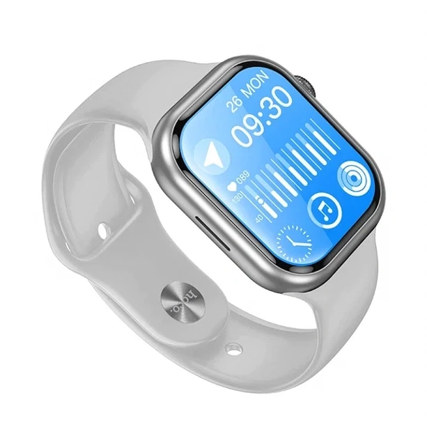 Смарт-годинник Hoco Y42 2.01 дюйма Bluetooth 5.3 сріблястий з пульсометром крокоміром та захистом IPX6 - зображення 8