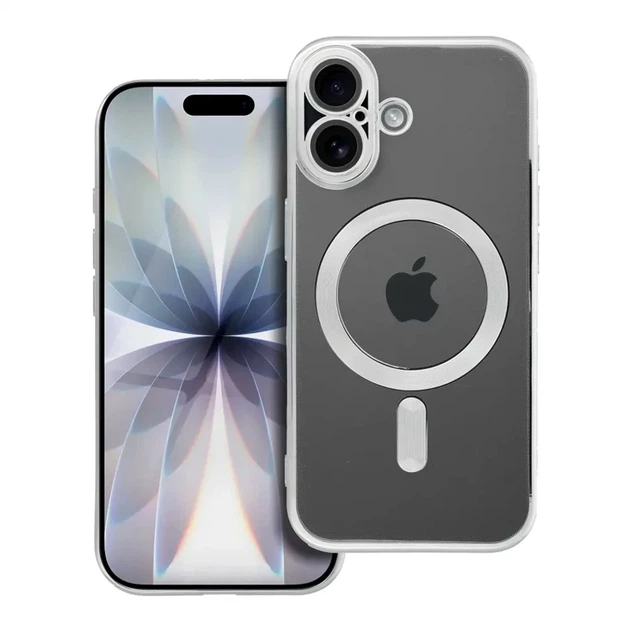 Чохол силіконовий Ductil Metallic Edge із MagSafe для iPhone 17 захист камери срібний - зображення 4