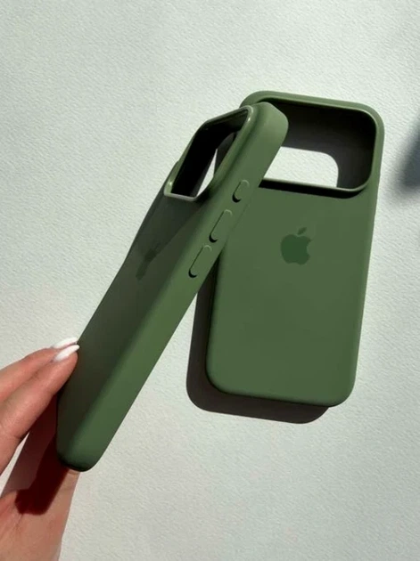 Чохол силіконовий Full Cover для iPhone 17 Pro Max захист камери темно-зелений - Фото 4 Чохол силіконовий Full Cover для iPhone 17 Pro Max захист камери темно-зелений - зображення 4